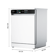 Bolero Aguazero 6215. Lavavajillas Bolero de 60cm blanco, 15 cubiertos, Clase D, Pantalla FullColor XXL, Tercera bandeja, 8 programas, Dual Zone Wash, Dry+, Bandeja Ajustable, Machine Care, Media Carga, Delay Start y ChildLock.