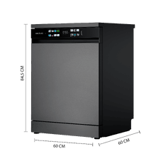Bolero Aguazero 6215 Dark. Lavavajillas Bolero de 60cm dark, 15 cubiertos, Clase D, Pantalla FullColor XXL, Tercera bandeja,8 programas, Dual Zone Wash, Dry+, Bandeja Ajustable, Machine Care, Media Carga, Delay Start y ChildLock.