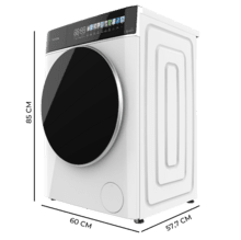 Bolero DressCode 10900 Inverter FullColor A Lavadora de carga frontal blanca de 10 kg de capacidad y 1400 rpm, Pantalla FullColor 10,3", 11 programas, Motor Inverter Plus, SteamMax, Clase A-10%, Sanitize, OnSmart, Fuzzy Logic, Smooth Wash, Goma Antibacteriana y barra indicadora de proceso