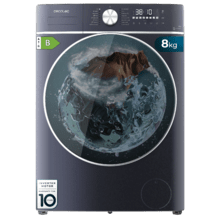 Bolero Wash&Dry 8580 Inverter Titanium Lavadora secadora Ice Blue de 8 kg  - 5 kg de capacidad y 1400 rpm, 16 programas, Motor Inverter Plus, clase A, SteamMax, OnSmart, Fuzzy Logic, Smooth Wash,  SpaCare, Stain Match y Goma antibacteriana.