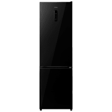 Bolero CoolMarket Combi 405 WL Elite Black Glass A - Frigorífico Combi Black Glass con interior Elite Grey y MAX INSIDE, Full LED Wall, Fresh Flex, Elite Grey, FlexiRacks, Display Full Color, Total NoFrost, Puerta Reversible, Compresor Inverter Plus, Ultra Silencioso 33dB, Modo ECO, Ultra Fast Freezing, Fast Cooling, Clase Energética A.