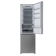 Bolero CoolMarket Combi 405 MC Inox D - Frigorífico Combi 2m NoFrost en acabado Inox, Tecnología MAX INSIDE, MetalFlex Cooling, FlexiRacks, Cajón Convertible Freshness Flex Hub (0ºC/+4ºC/+7ºC), Display FullColor, Compresor Inverter Plus, Ultra Silencioso 33dB, Clase A, Modo ECO, Fast Cooling, Ultra Fast Freezing y Puerta reversible.