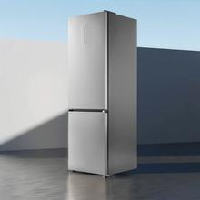 Bolero CoolMarket Combi 405 WL Elite Inox A - Frigorífico Combi Inox con interior Elite Grey y MAX INSIDE, Full LED Wall, Fresh Flex, Elite Grey, FlexiRacks, Display Full Color, Total NoFrost, Puerta Reversible, Compresor Inverter Plus, Ultra Silencioso 33dB, Modo ECO, Ultra Fast Freezing, Fast Cooling, Clase Energética A.