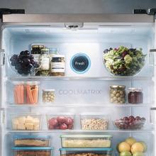 Bolero CoolMarket FD 510 Inox Total E Frigorífico 4 puertas inox estilo francés, con una gran capacidad de 510 L, 183 cm de alto, 84 cm de ancho, clase energética E y compresor inverter plus. Además, cuenta con distintos modos como Fast Cooling y Fast Freezing, así como sistemas como MultiAirFlow, Total NoFrost, Metal Cooling.