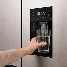 Bolero CoolMarket FD 510 WD Inox Total E. Frigorífico 4 puertas inox estilo francés, con una gran capacidad de 506 L, 183 cm de alto, 84 cm de ancho, con dispensador de agua, clase energética E y compresor inverter plus. Además, cuenta con distintos modos como Fast Cooling y Fast Freezing, así como sistemas como MultiAirFlow, Total NoFrost, Metal Cooling.