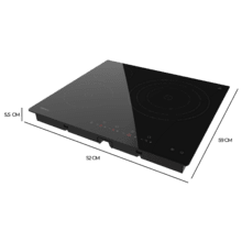 Plaque de cuisson vitrocéramique Bolero Squad V 3001 Max à 3 brûleurs, idéale pour préparer des plats pour une ou plusieurs personnes sans se soucier de la disponibilité des brûleurs ou de la puissance.