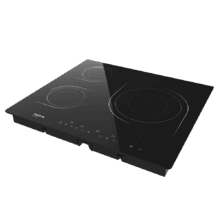 Plaque de cuisson vitrocéramique Bolero Squad V 3001 Max à 3 brûleurs, idéale pour préparer des plats pour une ou plusieurs personnes sans se soucier de la disponibilité des brûleurs ou de la puissance.