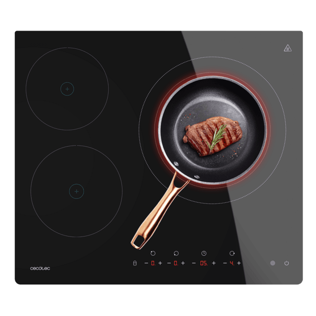 Plaque de cuisson vitrocéramique Bolero Squad V 3001 Max à 3 brûleurs, idéale pour préparer des plats pour une ou plusieurs personnes sans se soucier de la disponibilité des brûleurs ou de la puissance.