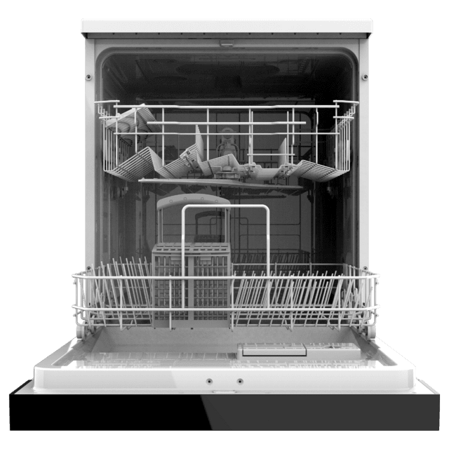 Bolero Aguazero 6110 Lavavajillas blanco de 60 cm, diseñado para 13 cubiertos, con 6 programas de lavado y funciones Media Carga, programa 3 en 1, KidLock y panel FullTouch