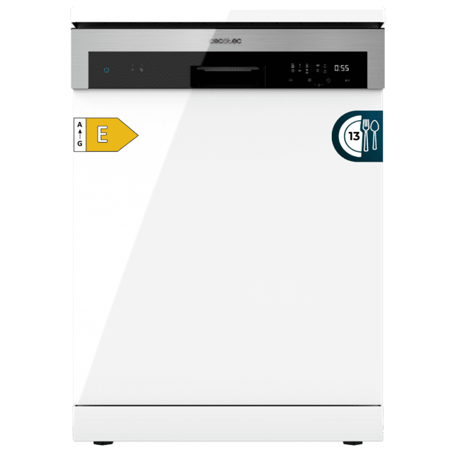 Bolero Aguazero 6110 Lavavajillas blanco de 60 cm, diseñado para 13 cubiertos, con 6 programas de lavado y funciones Media Carga, programa 3 en 1, KidLock y panel FullTouch