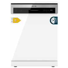Bolero Aguazero 6110 Lavavajillas blanco de 60 cm, diseñado para 13 cubiertos, con 6 programas de lavado y funciones Media Carga, programa 3 en 1, KidLock y panel FullTouch
