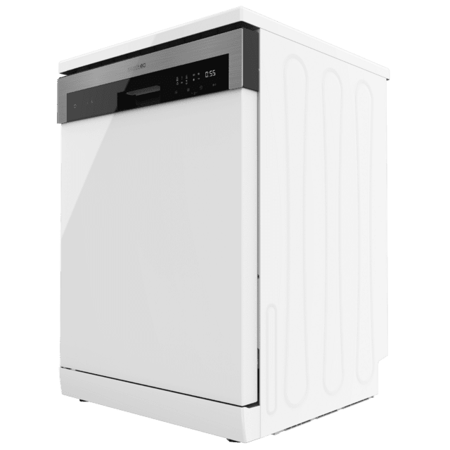 Bolero Aguazero 6110 Lavavajillas blanco de 60 cm, diseñado para 13 cubiertos, con 6 programas de lavado y funciones Media Carga, programa 3 en 1, KidLock y panel FullTouch