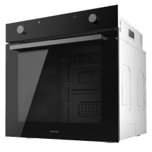 Bolero Hexa C126410 Glass Black A Horno Integrable Convencional C126400 Glass Black de 80L de capacidad, 5 funciones, Convencional, Steam Assist, Steam EasyClean, Clase A, 2800W.