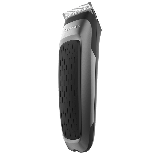 Máquina de cortar cabelo PrecisionCare Power Blade com até 5800 rpm, lâminas de aço inoxidável, design leve, alavanca de ajuste e 6 pentes com diferentes comprimentos e funções.