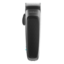 Tondeuse à cheveux PrecisionCare Power Blade jusqu'à 5800 tr/min, lames en acier inoxydable, conception légère, levier de réglage et 6 peignes de différentes longueurs et fonctions.