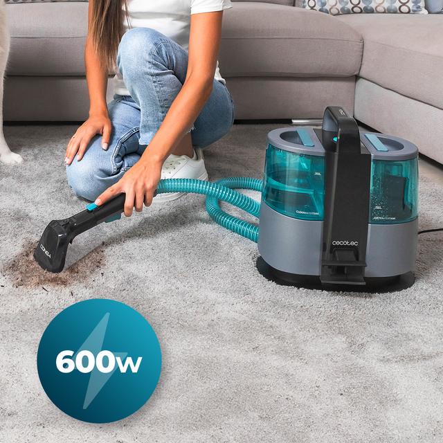 Conga 4000 Carpet&Spot Clean XL Advance Nettoyeur de taches Conga 4000 Carpet&Spot Clean XL Advance. 600 W de puissance et 14 kPa. Deux réservoirs : un pour l'eau propre et un autre pour l'eau sale. Pulvérisateur d’eau. Accessoire pour vitres et trois buses d'aspiration.