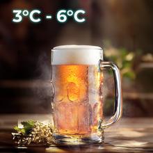 BeerFlow 5000 Dispensador de cerveza de 60 W que mantiene la temperatura de 3°C a 6°C, compatible con barriles universales presurizados de 5L, asa y bandeja recogegotas extraíbles, y pies antideslizantes para mayor estabilidad.