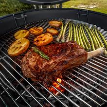 DragonFire 6000 Kamado Barbacoa de carbón cerámica 60 cm diámetro con resistencia hasta 1000º, soporte de hierro fundido y control de flujo de aire.