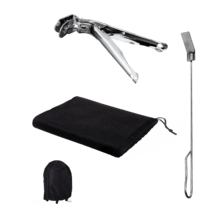 DragonPack 6600 S Pack de accesorios para barbacoa kamado que incluye pinzas, cubierta protectora y atizador.