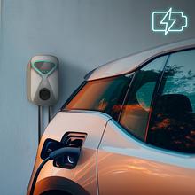 PIT&STOP Residential Charger 7 kW Stazione di ricarica per veicoli elettrici, 32A e 7kW monofase, 5 metri di cavo, tipo 2 per auto elettriche e ibride plug-in, EV Wall Box, schermo LCD, protezione IP65, adatta per interni ed esterni.