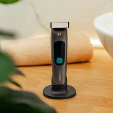PrecisionCare OneShave Screen Rasoio per il viso con lame in acciaio inossidabile molto affilate, con 3 pettini (1/3/5 mm), base di appoggio, durata della batteria di 1,5 ore e resistenza IPX7.