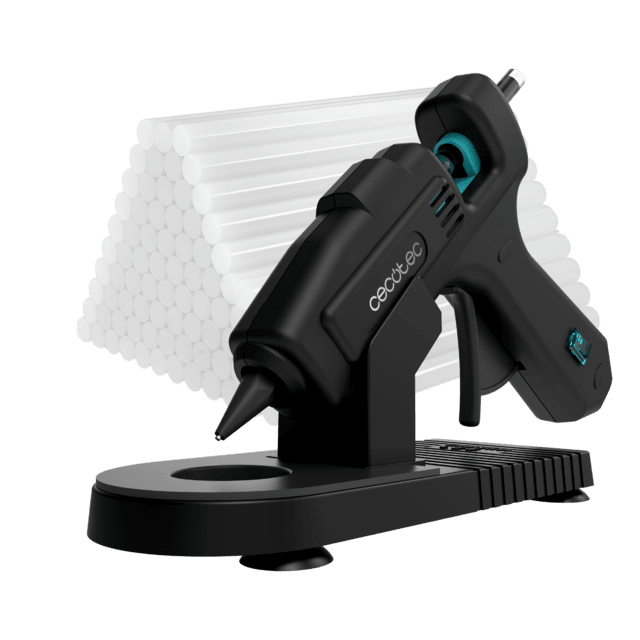 Perfect Fix 100 Pro Pistola de silicona caliente con 100W de potencia. Calentamiento ultrarapido. Hasta 180ºC. Incluye protector de mesa y 80 barras de silicona.