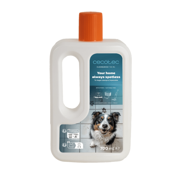Líquido de limpieza CECOTEC Clean&Wash 700 ml TotalFresh para CarpetClean, Conga y Freego