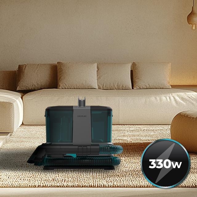 Conga 2000 Carpet&Spot Clean Compact Robot lava tappezzeria Conga 2000 Carpet&Spot Clean Compact.  330 W di potenza Design compatto. Serbatoio d'acqua pulita da 800 ml e serbatoio d'acqua sporca da 500 ml.   Spray.