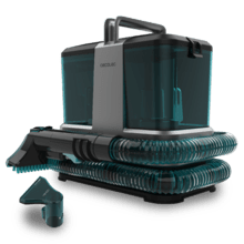 Conga 2000 Carpet&Spot Clean Compact Limpiatapicerías con 330 W de potencia. Diseño compacto. Depósito de agua limpia de 800 ml y de agua sucia de 500 ml. Spray pulverizador.