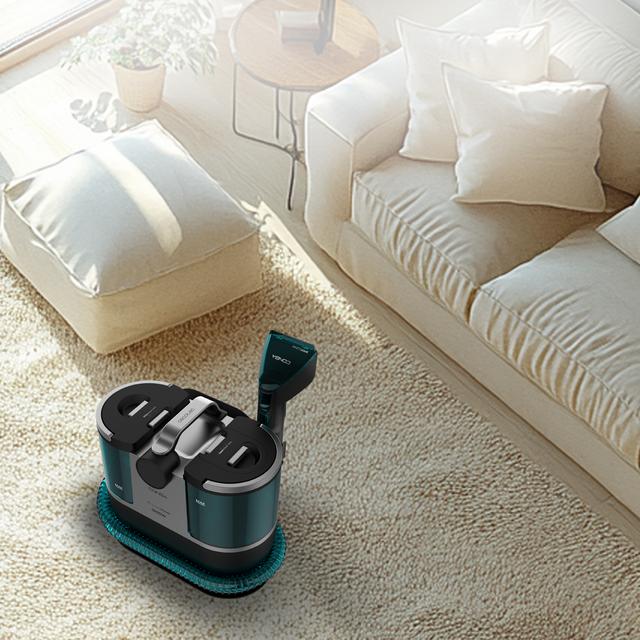 Conga 7000 Carpet&Spot Clean Steam XXL Pulitore per tappezzerie con 1700 W di potenza. Utilizzo del vapore per rimuovere meglio lo sporco. Serbatoio acqua pulita da 1600 ml e serbatoio acqua sporca da 950 ml. Raggio d'azione di 7 metri.