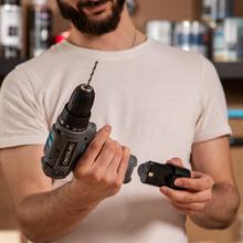 PowerForce 1000 Taladro Atornillador de 12V y 2.000mAh con puntas y brocas