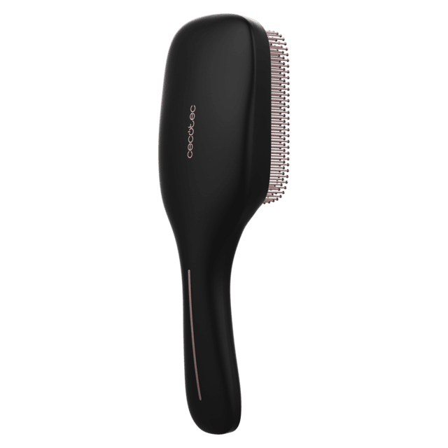 HairCare Revitalize Brosse réparatrice capillaire avec 5 technologies : vibration, ions négatifs, microcourants EMS, laser basse puissance (LLLT) et lumière LED rouge et bleue. Remplacez votre brosse conventionnelle et aidez à régénérer les cuticules des cheveux.