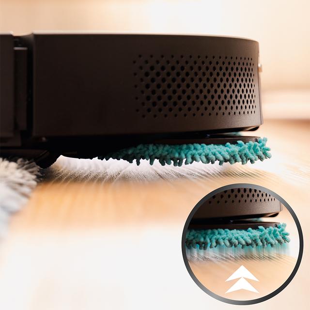 Conga 16090 AI SpinArm Home&Wash Robot aspirador con Tecnología láser de navegación y detección de objetos. Base de autovaciado con tanques de polvo y agua, limpieza y secado de mopas. Cepillo de silicona. Mopas giratorias y elevables. Cepillo lateral. Motor de succión 8000 Pa. App y asistentes virtuales.