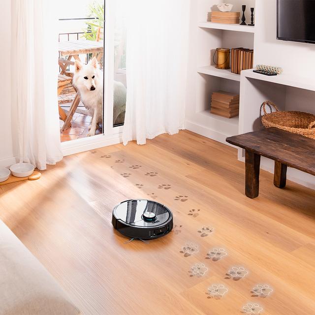 Conga 16090 AI SpinArm Home&Wash Robot aspirador con Tecnología láser de navegación y detección de objetos. Base de autovaciado con tanques de polvo y agua, limpieza y secado de mopas. Cepillo de silicona. Mopas giratorias y elevables. Cepillo lateral. Motor de succión 8000 Pa. App y asistentes virtuales.