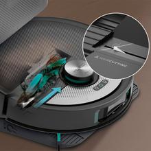 Conga 20090 ProAI InfinitySoap Cut&Spa Robot aspirador con Tecnología láser de navegación y detección de objetos. Base de autovaciado con tanques de agua limpia y agua sucia, bolsa de polvo y dosificador de jabón. Autolimpieza y secado de mopas. Mopas giratorias, elevables y extensibles. 8000 Pa de presión de succión. Control APP y asistentes virtuales. Sistema Hair Cutting en la base de autovaciado para eliminar los pelos del cepillo.