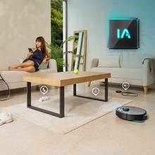 Conga 20090 ProAI InfinitySoap Cut&Spa Robot aspirador con Tecnología láser de navegación y detección de objetos. Base de autovaciado con tanques de agua limpia y agua sucia, bolsa de polvo y dosificador de jabón. Autolimpieza y secado de mopas. Mopas giratorias, elevables y extensibles. 8000 Pa de presión de succión. Control APP y asistentes virtuales. Sistema Hair Cutting en la base de autovaciado para eliminar los pelos del cepillo.