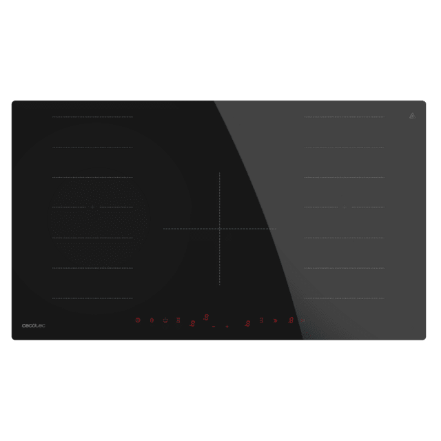 Bolero Squad I 5600 FullFlex90 Placa de Inducción Cecotec Bolero Squad I 5600 FullFlex90 – Doble Zona Flex y Zona Extra Grande, Potencia Total 10200W, Control Táctil Invisible, Keep Warm, Kid Lock, Temporizador Individual, 90cm de Ancho, Color Negro con Frente Biselado. ¡Máxima flexibilidad y potencia en tu cocina!