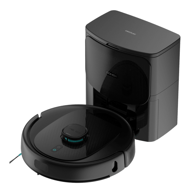 Conga 9590 Spin Revolution Ultra Power Home Robot aspirateur Système de nettoyage innovant avec deux tissus qui tournent à toute vitesse, s'humidifient en permanence et exercent une pression sur le sol pour éliminer les taches les plus tenaces.