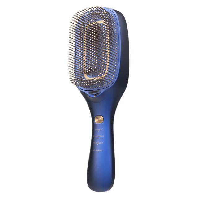 Vista frontal del cepillo Cecotec HairCare Revitalize Blue