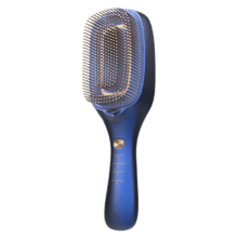 Spazzola riparatrice per capelli HairCare Revitalize Blue con 5 tecnologie: vibrazione, ioni negativi, microcorrenti EMS, laser a bassa potenza (LLLT) e luce LED rossa e blu. Sostituisci la tua spazzola convenzionale e aiuta a rigenerare le cuticole dei capelli.