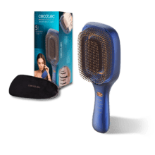 HairCare Revitalize Blue Spazzola per capelli con 5 tecnologie: vibrazione, ioni negativi, microcorrenti EMS, laser a bassa potenza (LLLT) e luce LED rossa e blu.  Sostituisce la spazzola tradizionale e aiuta a rigenerare le cuticole dei capelli.