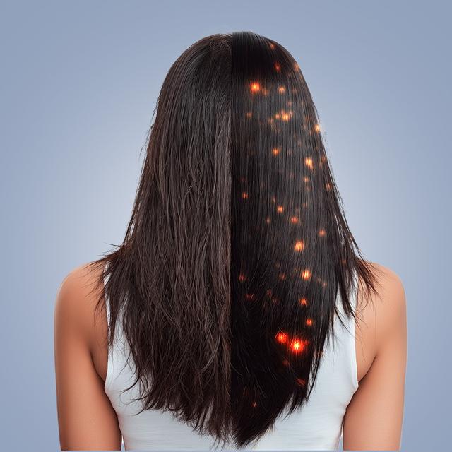 HairCare Revitalize Blue Brosse réparatrice de cheveux avec 5 technologies : vibration, ions négatifs, microcourants EMS, laser basse puissance (LLLT) et lumière LED rouge et bleue. Remplacez votre brosse conventionnelle et aidez à régénérer les cuticules des cheveux.