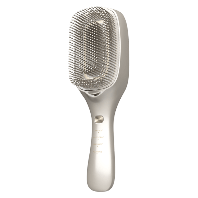 Vista frontal del cepillo Cecotec HairCare Revitalize Champagne