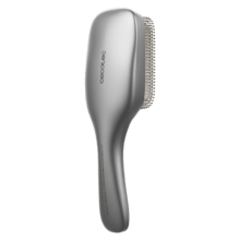 HairCare Revitalize Aluminum Spazzola per capelli con 5 tecnologie: vibrazione, ioni negativi, microcorrenti EMS, laser a bassa potenza (LLLT) e luce LED rossa e blu.  Sostituisce la spazzola tradizionale e aiuta a rigenerare le cuticole dei capelli.
