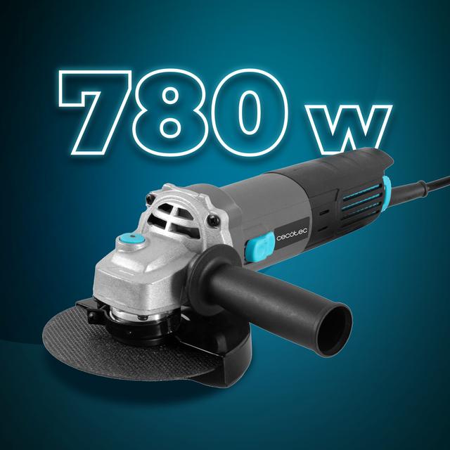 RadialPower 780 Filtra Amoladora angular con 780W de potencia. Filtros para proteger el motor del polvo. Compatible con discos de 115mm. Velocidad hasta 12.000rpm. Incluye 2 discos y maletín.