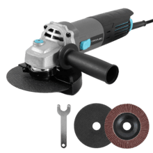 RadialPower 780 Filtra Amoladora angular con 780W de potencia. Filtros para proteger el motor del polvo. Compatible con discos de 115mm. Velocidad hasta 12.000rpm. Incluye 2 discos y maletín.