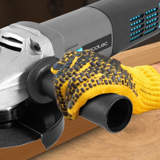RadialPower 1000 Filtra Amoladora angular con 1000W de potencia. Filtros para proteger el motor del polvo. Compatible con discos de 125mm. Velocidad hasta 16.000rpm. Incluye 8 discos y maletín.