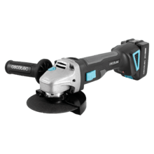 RadialPower 2120 Freemove Amoladora angular batería 21V. Motor sin escobillas, Brushless. Compatible con discos de 125mm. Velocidad hasta 12.000rpm. Incluye 8 discos y maletín.