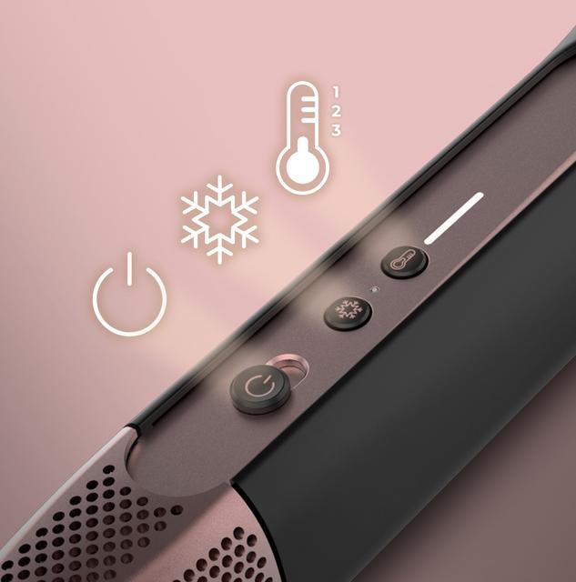 RitualCare Air Lisse 2in1 Black Air Haarglätter mit 2 Köpfen: Bürste und Konzentrator. Es hat 106.000 U/min und einen High-Tech-Digitalmotor. Trocknen und glätten Sie Ihr Haar mit diesem Bügeleisen und sparen Sie so Zeit.