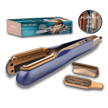 Piastra per capelli RitualCare Air Lisse 2in1 Blue Air con 2 testine: spazzola e concentratore. Ha 106000 giri al minuto con un motore digitale ad alta tecnologia. Asciuga e liscia i capelli con questo ferro, risparmiando tempo.